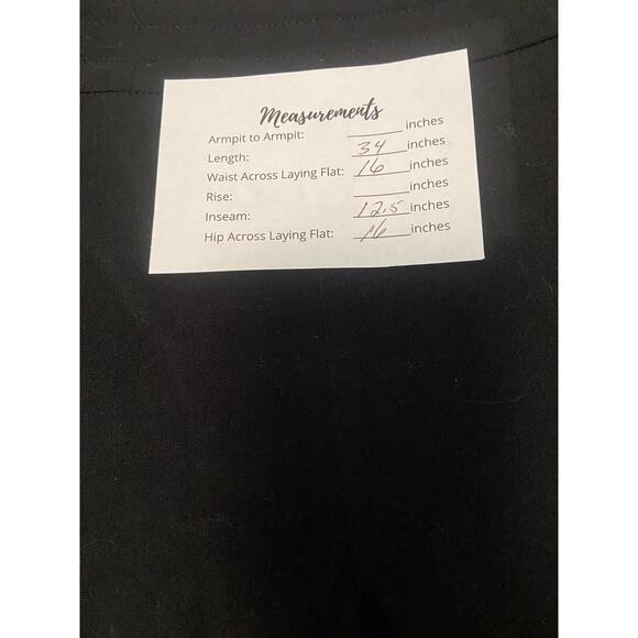 Virtue women’s black crop pants wide legged size 4 - Picture 2 of 4